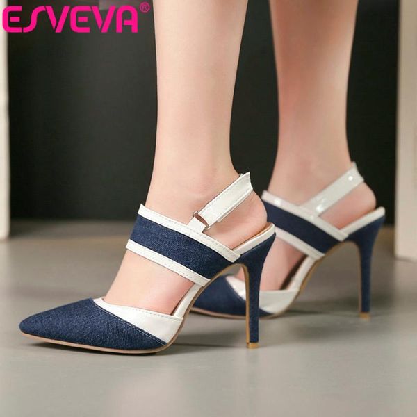women sandals pointed toe elegant hook & loop thin high heels shoes ankle strap slingback summer size 34-43 dress, Black
women sandals pointed toe elegant hook & loop thin high heels shoes ankle strap slingback summer size 34-43 dress, Black