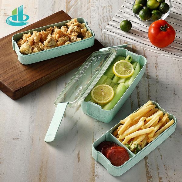 dinnerware sets 900ml portable healthy material lunch box 3 layer wheat straw bento boxes microwave storage container foodbox
dinnerware sets 900ml portable healthy material lunch box 3 layer wheat straw bento boxes microwave storage container foodbox