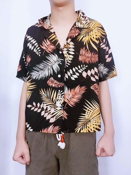 boho leaves printed women's shirt blouse short sleeve turn down collar chiffon female chic blouses loose blusas & shirts, White
boho leaves printed women's shirt blouse short sleeve turn down collar chiffon female chic blouses loose blusas & shirts, White