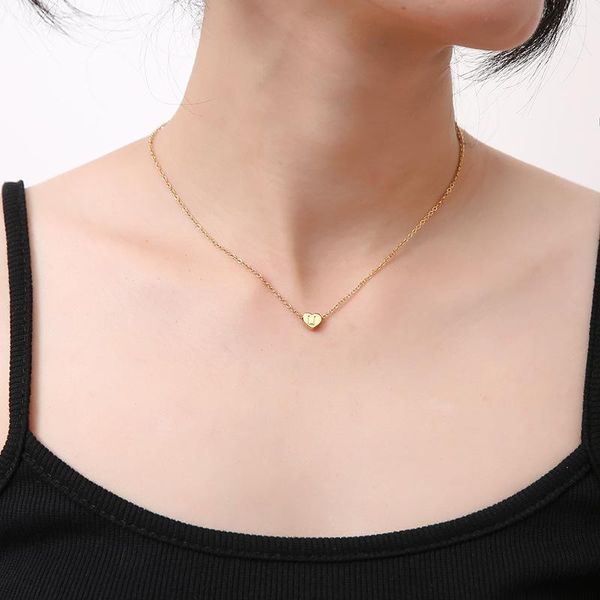 fashion a-z letter love heart necklace stainless steel chain charms minimalist pendants women gift jewelry accessories pendant necklaces, Silver
fashion a-z letter love heart necklace stainless steel chain charms minimalist pendants women gift jewelry accessories pendant necklaces, Silver