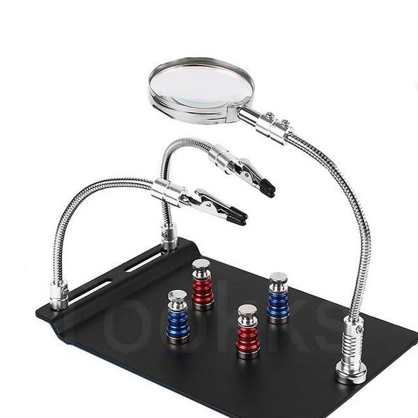 professional hand tool sets magnetic pcb board fixed clip flexible arm soldering third helping hands station with magnifier for phone mother
professional hand tool sets magnetic pcb board fixed clip flexible arm soldering third helping hands station with magnifier for phone mother
