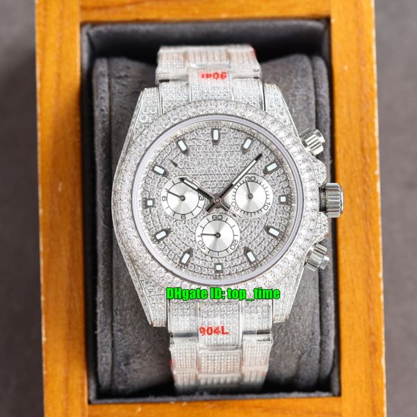 jvs watches 40mm iced out full diamond eta7750 automatic chronograph mens watch pavé diamonds dial 904l steel bracelet bracelet oyster buckl, Slivery;brown
jvs watches 40mm iced out full diamond eta7750 automatic chronograph mens watch pavé diamonds dial 904l steel bracelet bracelet oyster buckl, Slivery;brown