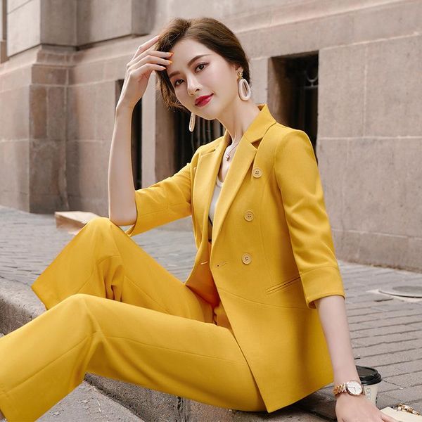 women's suits & blazers izicfly summer style pink yellow wide leg pants for women work wear office trouser and jacket business ol blaze, White;black
women's suits & blazers izicfly summer style pink yellow wide leg pants for women work wear office trouser and jacket business ol blaze, White;black