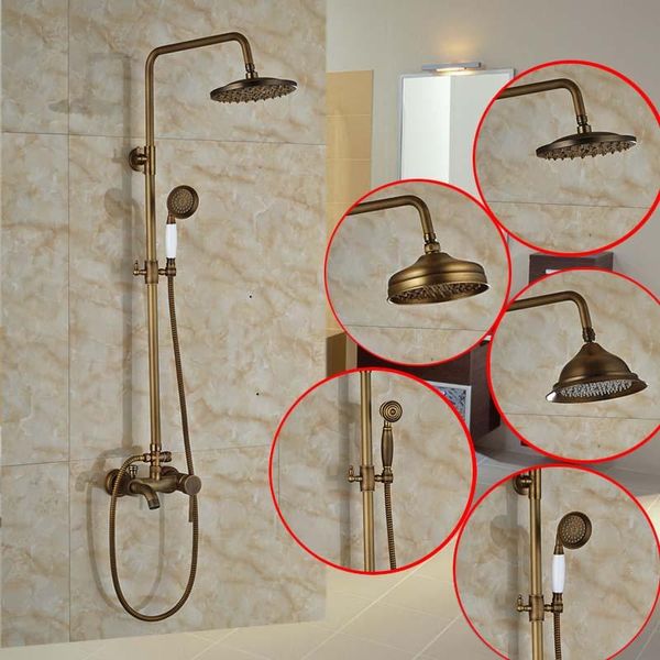 bathroom 3 function shower faucet set mixer taps antique brass 8 inch rain head tub sets
bathroom 3 function shower faucet set mixer taps antique brass 8 inch rain head tub sets
