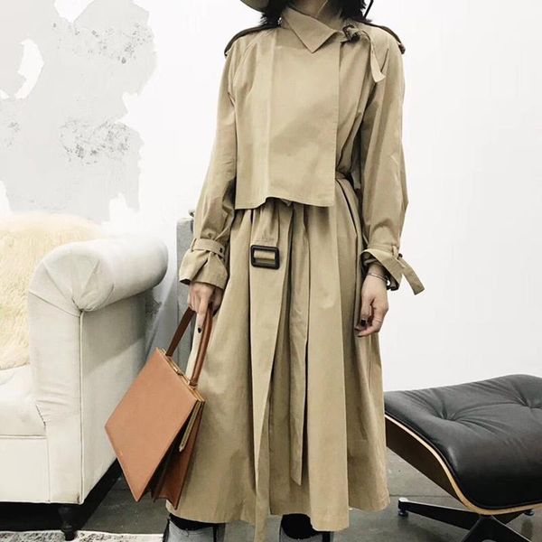 women's trench coats coat women solid windbreaker patchwork autumn pockets sashes casual winter 2021 korean style, Tan;black
women's trench coats coat women solid windbreaker patchwork autumn pockets sashes casual winter 2021 korean style, Tan;black