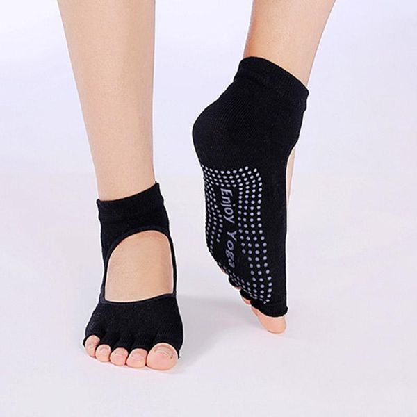 sports socks dropship anti-slip women yoga pilates fitness backless cotton five finger toe short high elasticity protective ankle, Black
sports socks dropship anti-slip women yoga pilates fitness backless cotton five finger toe short high elasticity protective ankle, Black