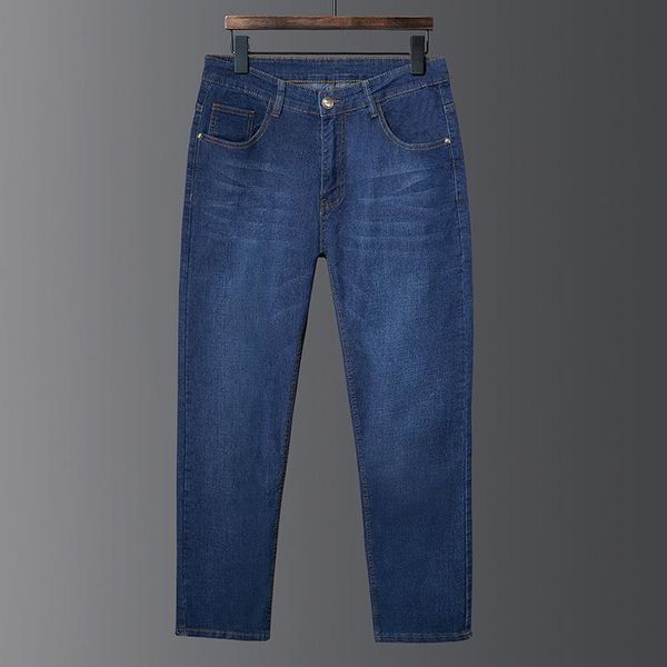 large men's elastic loose wide leg jeans plus extra business straight tube fat casual pants, Blue
large men's elastic loose wide leg jeans plus extra business straight tube fat casual pants, Blue