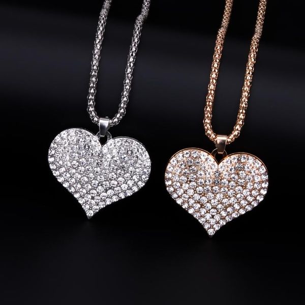pendant necklaces exquisite fashion exaggerated necklace full of zircon love men and women couple party jewelry gift accessories, Silver
pendant necklaces exquisite fashion exaggerated necklace full of zircon love men and women couple party jewelry gift accessories, Silver