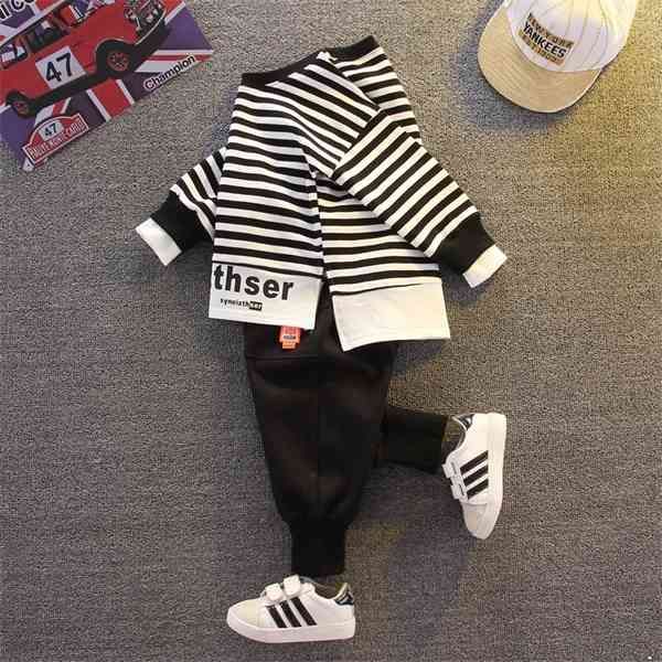 sets autumn baby girl boys clothing infant casual sport strips t shirt pants 2pcs/sets kid child clothes suits cotton tracksuits c0223, White
sets autumn baby girl boys clothing infant casual sport strips t shirt pants 2pcs/sets kid child clothes suits cotton tracksuits c0223, White