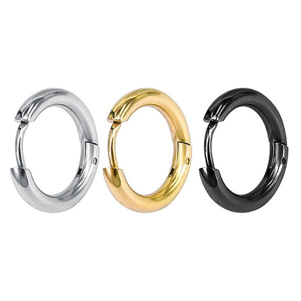 hoop & huggie 1pc stainless steel earring for men women gold/rose gold/silver color round circle ear clip 8 10 12 14 mm piercing jewelry, Golden;silver
hoop & huggie 1pc stainless steel earring for men women gold/rose gold/silver color round circle ear clip 8 10 12 14 mm piercing jewelry, Golden;silver