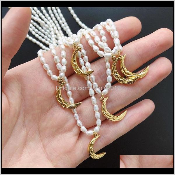 pendant necklaces & pendants jewelry drop delivery 2021 freshwater pearl pleated crescent moon necklace clavicle titanium steel plated 18k g, Silver
pendant necklaces & pendants jewelry drop delivery 2021 freshwater pearl pleated crescent moon necklace clavicle titanium steel plated 18k g, Silver