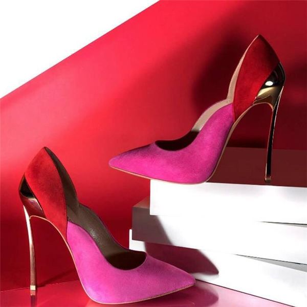 dress shoes super high heel pumps women metal stiletto pointed toe black suede patchwork fashion catwalk heels size 34-42
dress shoes super high heel pumps women metal stiletto pointed toe black suede patchwork fashion catwalk heels size 34-42