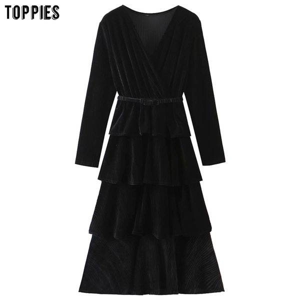 winter party dress woman long sleeve v-neck cascading ruffles midi club wear 210421, Black;gray
winter party dress woman long sleeve v-neck cascading ruffles midi club wear 210421, Black;gray