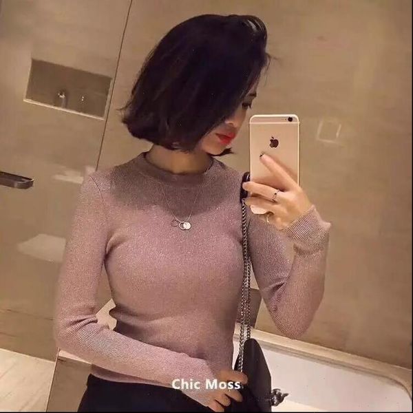 women sweaters womens sweater shiny lurex autumn winter long sleeve pullover basic christmas pull femme, White;black
women sweaters womens sweater shiny lurex autumn winter long sleeve pullover basic christmas pull femme, White;black