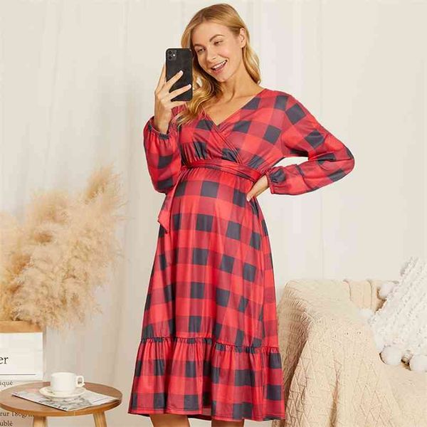 arrivalmaternity v-neck plaid full print burgundy midi tunic long-sleeve nursing dress 210528, White
arrivalmaternity v-neck plaid full print burgundy midi tunic long-sleeve nursing dress 210528, White