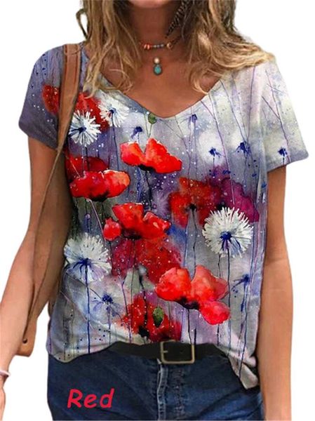 women's t-shirt flower print women 2021 summer casual v-neck short sleeve streetwear tees s-5xl loose plus size female t-shirts, White
women's t-shirt flower print women 2021 summer casual v-neck short sleeve streetwear tees s-5xl loose plus size female t-shirts, White