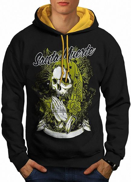 wellcoda santa muerte skull mens contrast hoodie, death hooded jumper 02b0#, Black
wellcoda santa muerte skull mens contrast hoodie, death hooded jumper 02b0#, Black