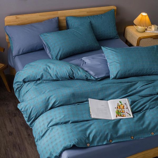 bedding sets blue plaid stripe duvet cover pillow case bed sheet bedroom nordic simple style single double covers set king twin
bedding sets blue plaid stripe duvet cover pillow case bed sheet bedroom nordic simple style single double covers set king twin