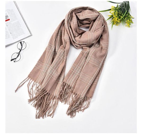 scarves bpp classic comfortable fringed scarf women's warm shawl all-match plaid gift, Blue;gray
scarves bpp classic comfortable fringed scarf women's warm shawl all-match plaid gift, Blue;gray