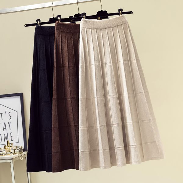 casual dresses autumn flared long knitted skirts plaid rib a-line cashere blend warm winter swing knit coffee 8ihq, Black;gray
casual dresses autumn flared long knitted skirts plaid rib a-line cashere blend warm winter swing knit coffee 8ihq, Black;gray