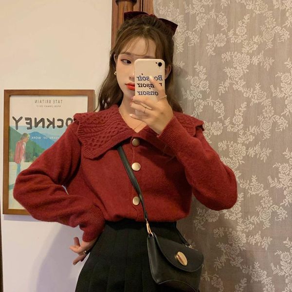 women's knits & tees sweater female lace doll neck college style autumn 2021 sweet age reduction wearing short long sleeve, White
women's knits & tees sweater female lace doll neck college style autumn 2021 sweet age reduction wearing short long sleeve, White