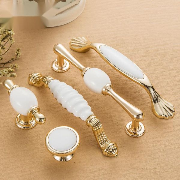 handles & pulls european style drawer single hole handle cabinet wardrobe gold ceramic clasp zinc alloy hardware
handles & pulls european style drawer single hole handle cabinet wardrobe gold ceramic clasp zinc alloy hardware