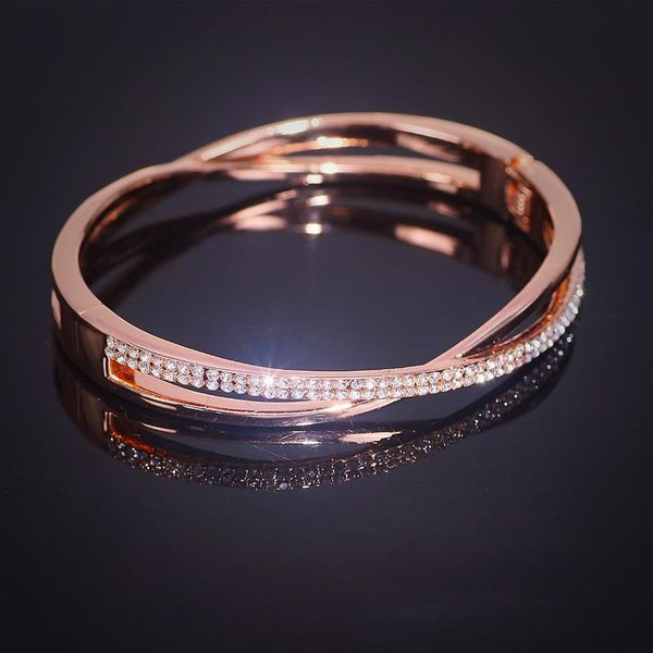 bangle trendy rose gold color metal for women luxury shiny crystal rhinestone bracelets charm bracelet hand jewelry gifts, Black
bangle trendy rose gold color metal for women luxury shiny crystal rhinestone bracelets charm bracelet hand jewelry gifts, Black