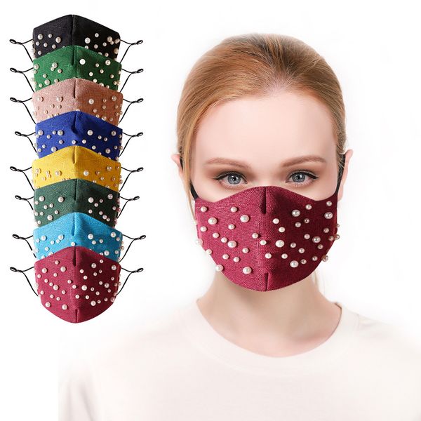 pearl nail bead cloth mask fashion pluggable filter dust-proof black cotton mask
pearl nail bead cloth mask fashion pluggable filter dust-proof black cotton mask