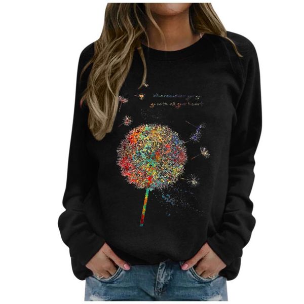 women's t-shirt harajuku women fashion colorful dandelion print long sleeve casual pullover o-neck loose aesthetic poleras mujer, White
women's t-shirt harajuku women fashion colorful dandelion print long sleeve casual pullover o-neck loose aesthetic poleras mujer, White