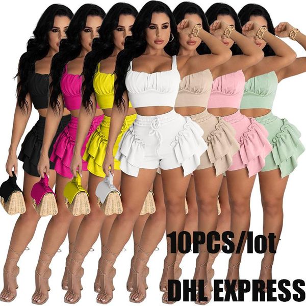 women's tracksuits 10pcs women fashion two piece set 2021 crop drawstring ruffle shorts matching nightclub outfits bulk item wholesale, Gray
women's tracksuits 10pcs women fashion two piece set 2021 crop drawstring ruffle shorts matching nightclub outfits bulk item wholesale, Gray