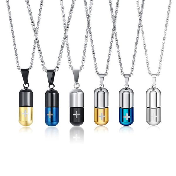 chains fashion stainless steel case pendant necklace for mens womens cross keepsake jewelry gift dropship, Silver
chains fashion stainless steel case pendant necklace for mens womens cross keepsake jewelry gift dropship, Silver