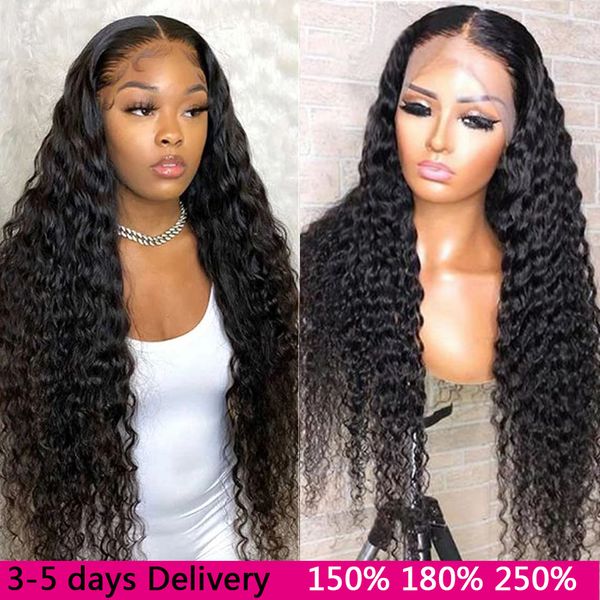 deep wave ffrontal wig curly human hair wigs for women human hair 250 density 30 inch hd transparent lace front human hair wigs, Black
deep wave ffrontal wig curly human hair wigs for women human hair 250 density 30 inch hd transparent lace front human hair wigs, Black
