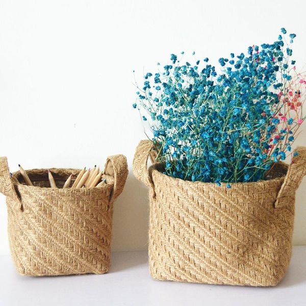 storage baskets 2 size rustic woven jute laundry basket braided rope caddy bin with handles flower pot kids toys sundries organizer
storage baskets 2 size rustic woven jute laundry basket braided rope caddy bin with handles flower pot kids toys sundries organizer