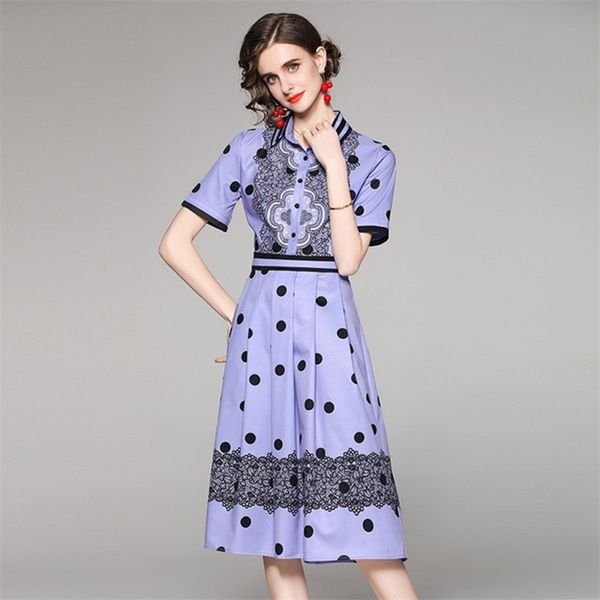 vintage summer high waist polka dot pleated midi dress elegant turn down collar single breasted casual slim dresses 210519, Black;gray
vintage summer high waist polka dot pleated midi dress elegant turn down collar single breasted casual slim dresses 210519, Black;gray