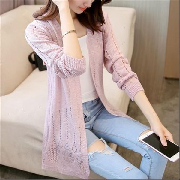 fashion long spring and autumn women sweaters thin style with korean version of loose summer air conditioning shirt womens pz2227, White;black
fashion long spring and autumn women sweaters thin style with korean version of loose summer air conditioning shirt womens pz2227, White;black