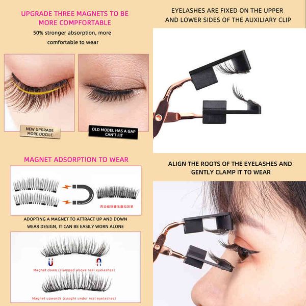 fake eyelashes magnetic glue natural magnet false 3d handmade with quantum eyelash curler 220226
fake eyelashes magnetic glue natural magnet false 3d handmade with quantum eyelash curler 220226
