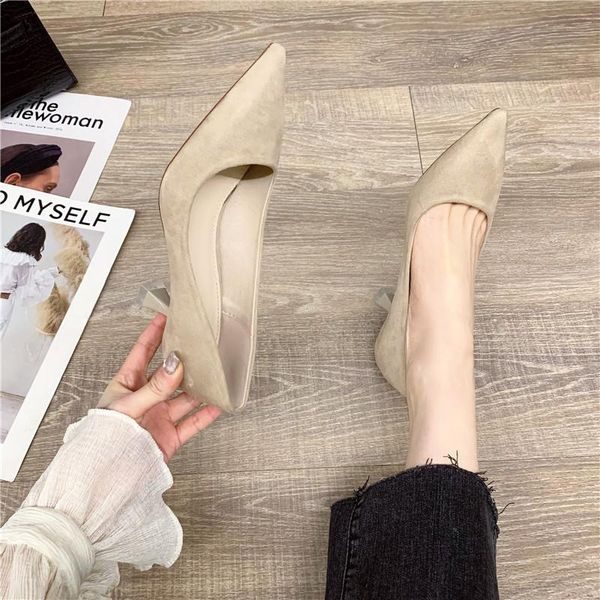 sandals temperament high heels pointed toe stiletto women's shoes simple and versatile single, Black
sandals temperament high heels pointed toe stiletto women's shoes simple and versatile single, Black
