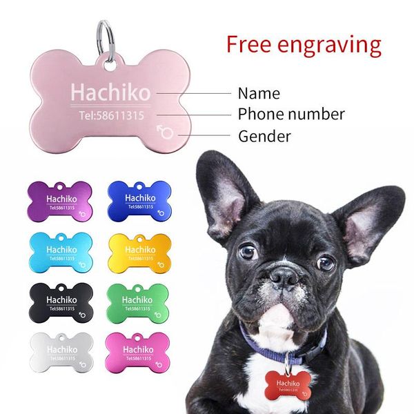cat dog id tag engraving collar pet charm name pendant bone necklace puppy accessory collars & leashes
cat dog id tag engraving collar pet charm name pendant bone necklace puppy accessory collars & leashes