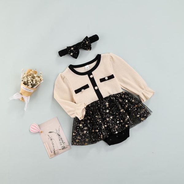 clothing sets 2-piece born suit star print baby girl color matching puff sleeve round neck jumpsuit + bow headband, White
clothing sets 2-piece born suit star print baby girl color matching puff sleeve round neck jumpsuit + bow headband, White