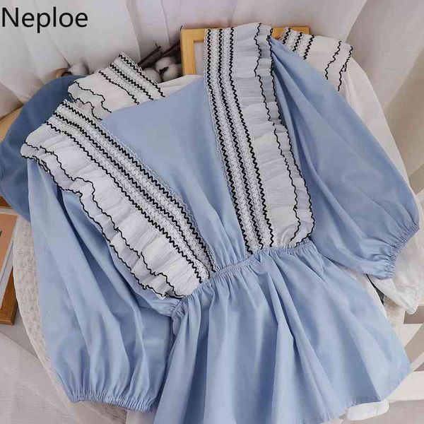neploe women shirt sweet lantern sleeve square collar blouse patchwork ruffle blouses mujer summer slim waist elegant 210422, White
neploe women shirt sweet lantern sleeve square collar blouse patchwork ruffle blouses mujer summer slim waist elegant 210422, White