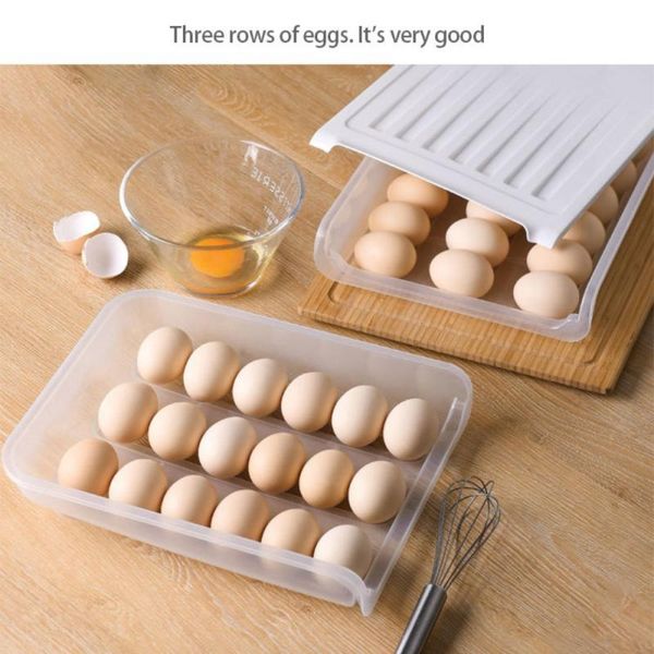 storage bottles & jars save space design auto scrolling egg holder box refrigerator container fridge savers practical convenience
storage bottles & jars save space design auto scrolling egg holder box refrigerator container fridge savers practical convenience