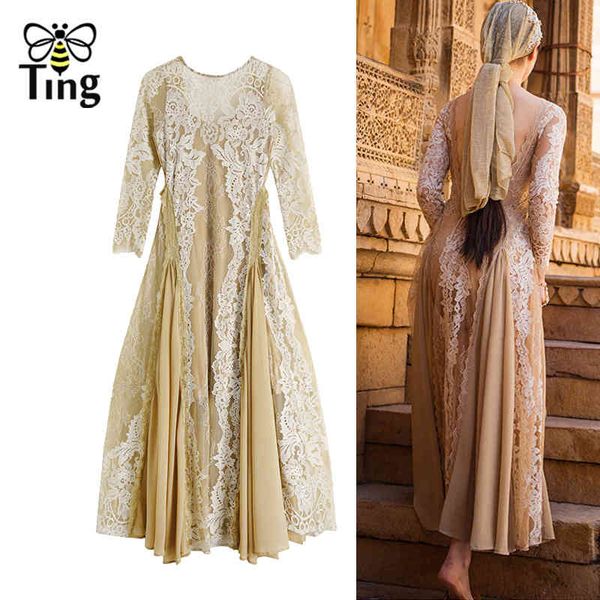 women vintage lace midi long dress backless patchwork casual bohemian holiday ethnic vestidos boho 210513, Black;gray
women vintage lace midi long dress backless patchwork casual bohemian holiday ethnic vestidos boho 210513, Black;gray