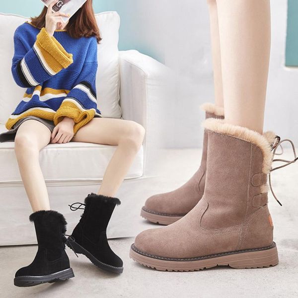 boots women's genuine leather snow winter plush mid-calf woman shoes heels ladies boot warm for women, Black
boots women's genuine leather snow winter plush mid-calf woman shoes heels ladies boot warm for women, Black