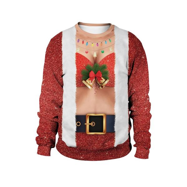 men's sweaters round neck ugly christmas autumn xmas sweatshirts 3d funny novelty body printed red holiday women men jumper, White;black
men's sweaters round neck ugly christmas autumn xmas sweatshirts 3d funny novelty body printed red holiday women men jumper, White;black