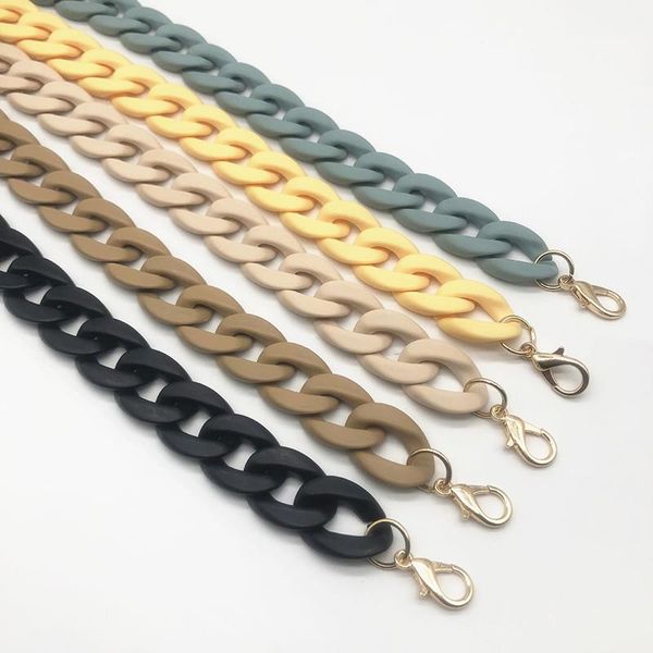 women mix color shoulder bag strap resin fashion simple all-match handbag chain with buckle detachable handle parts & accessories, Black
women mix color shoulder bag strap resin fashion simple all-match handbag chain with buckle detachable handle parts & accessories, Black