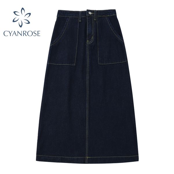 women's wide leg denim skirts and jeans clothes high waist elegant a-line retro stitched deisgn solid korean baggy skirts 210417, Black
women's wide leg denim skirts and jeans clothes high waist elegant a-line retro stitched deisgn solid korean baggy skirts 210417, Black