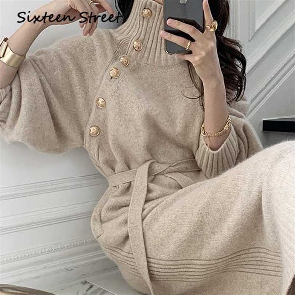 wool sweater vestido de mujer long sleeve maxi dresses for women single breasted turtleneck korean fashion clothing 211119, Black;gray
wool sweater vestido de mujer long sleeve maxi dresses for women single breasted turtleneck korean fashion clothing 211119, Black;gray