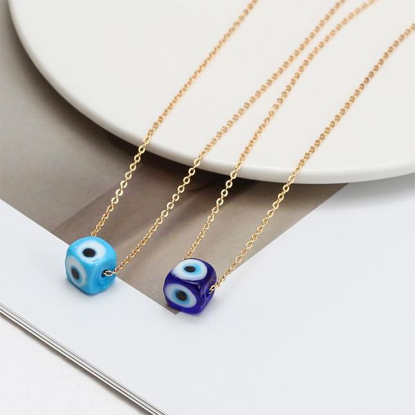 pendant necklaces fashion square geometry demon eye necklace creative punk short gold chain choker accessories women's party jewelry gi, Silver
pendant necklaces fashion square geometry demon eye necklace creative punk short gold chain choker accessories women's party jewelry gi, Silver