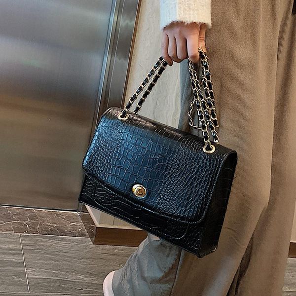 evening bags vintage fashion big tote bag 2021 quality pu leather women's designer handbag crocodile pattern chain shoulder messenger
evening bags vintage fashion big tote bag 2021 quality pu leather women's designer handbag crocodile pattern chain shoulder messenger