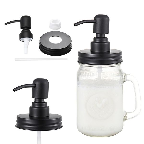 1 pcs black mason jar soap dispenser lids rust proof 304 stainless steel liquid small head lotion pump for kitchen and bathroom jar not rctm
1 pcs black mason jar soap dispenser lids rust proof 304 stainless steel liquid small head lotion pump for kitchen and bathroom jar not rctm